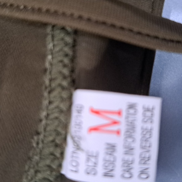 Medium tiny bikini in olive green. NWOT. Adjustable straps. Removable pads. - Picture 6 of 6